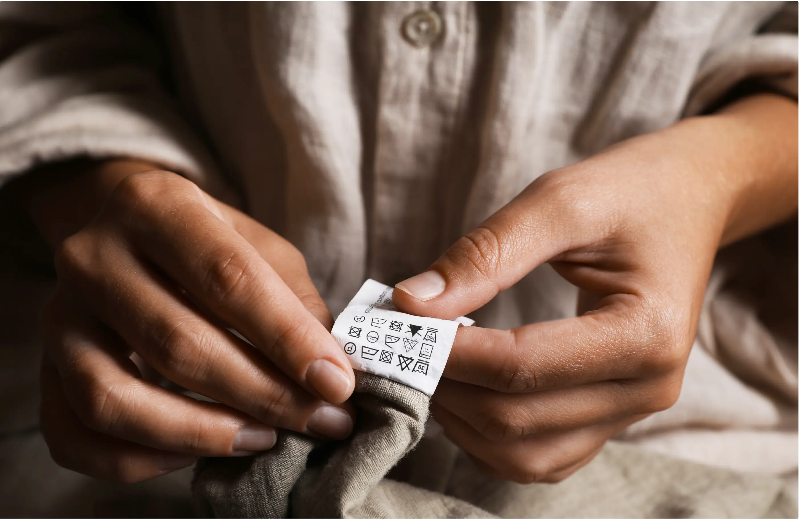 printed care labels image