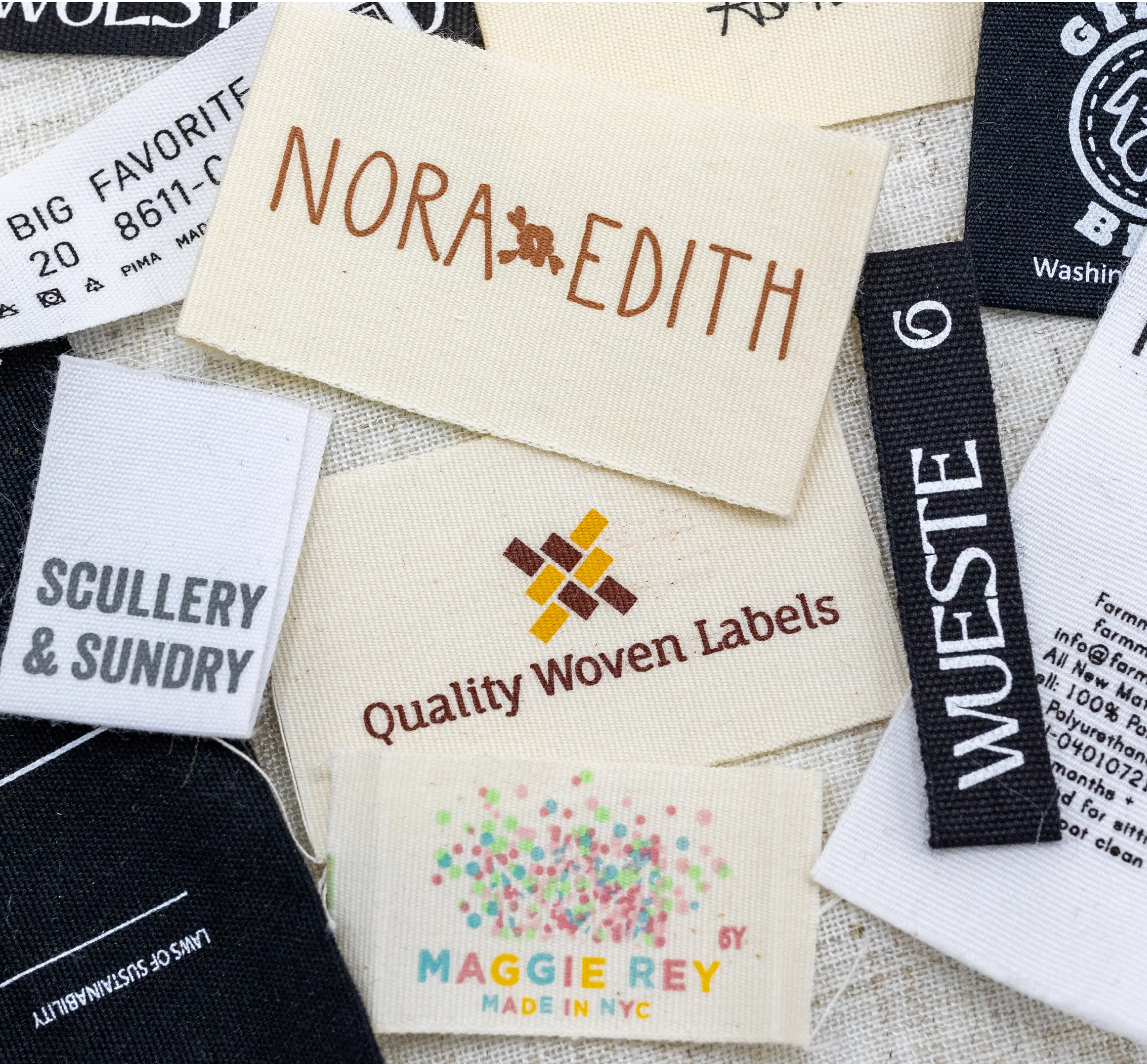 printed cotton labels image